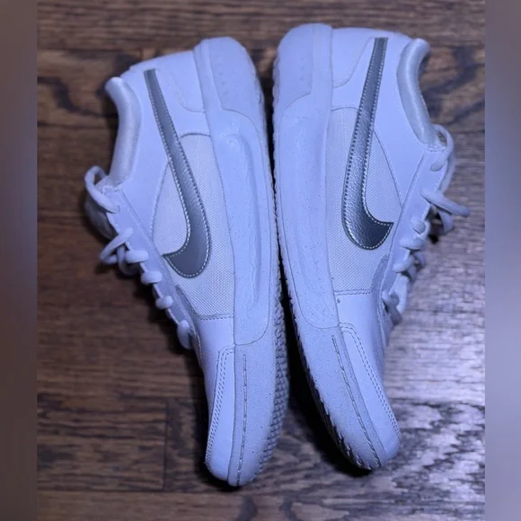 Nike Court Zoom Lite 3 Shoes White and Silver Sz 8 - Picture 5 of 7
